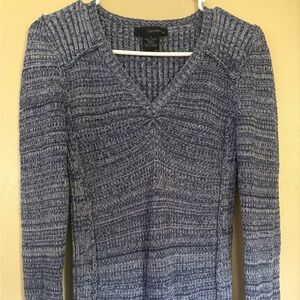 Calvin Klein Women's Textured‎ V-Neck Sweater - Gray